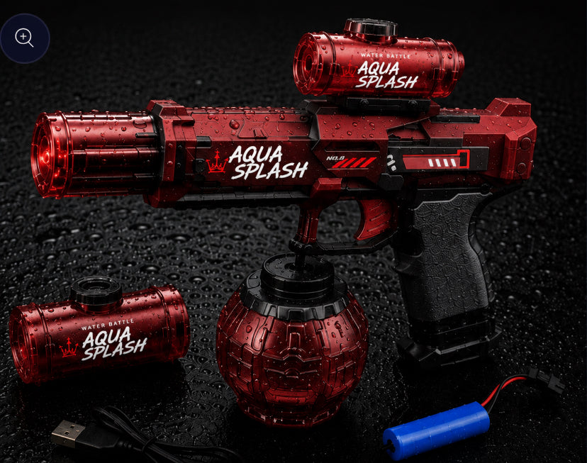 Electric LED Water Gun Blaster — Automatic Soaker for Kids & Adults